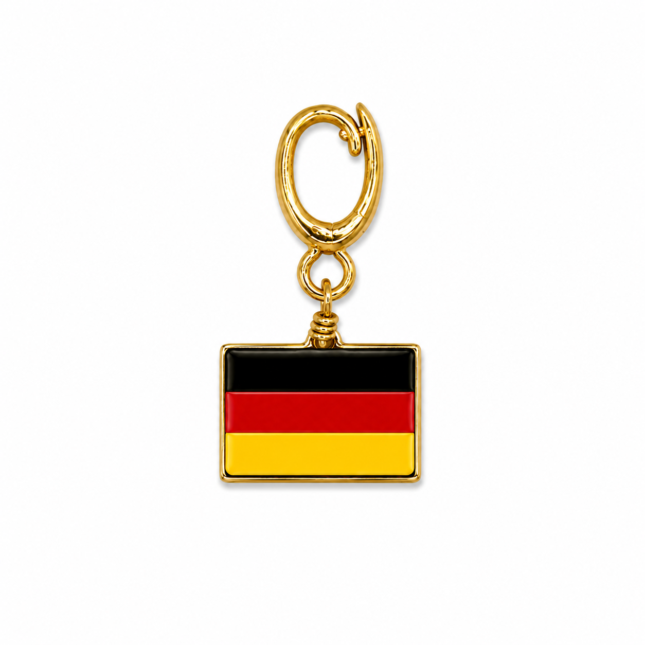 Gold German Flag Charm