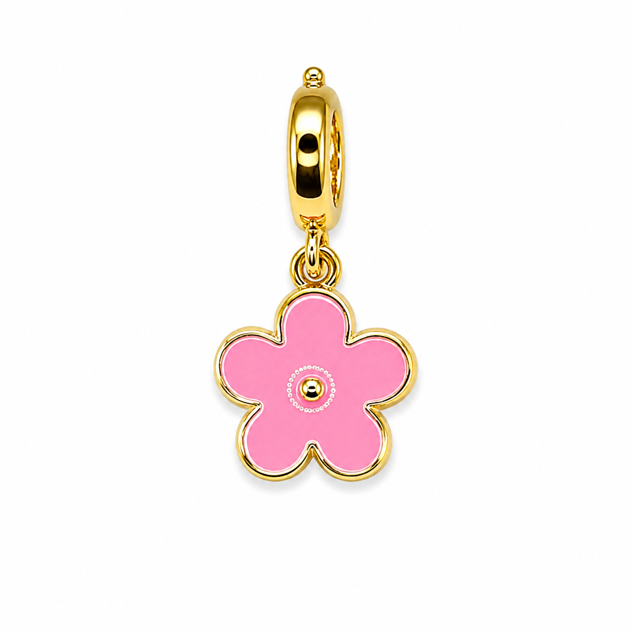 Pink Floral Charm