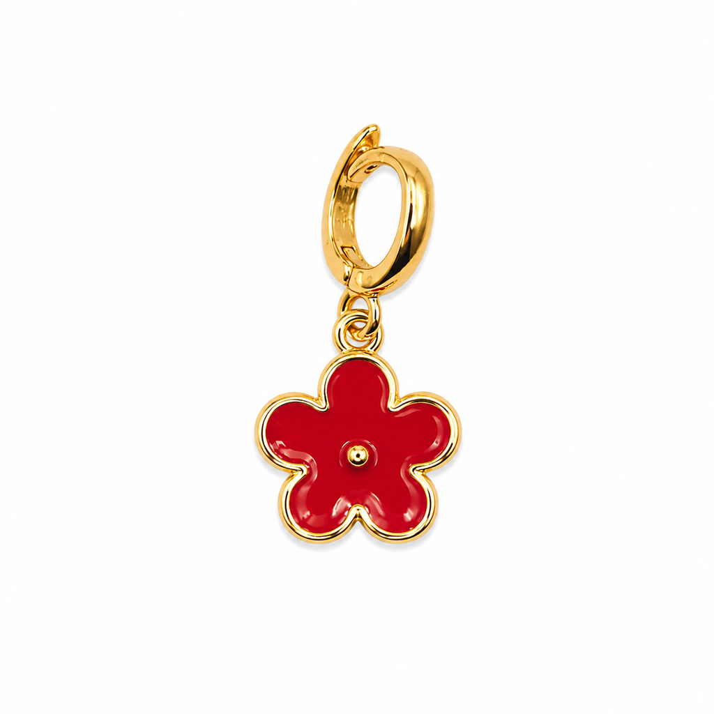 Pink Floral Charm