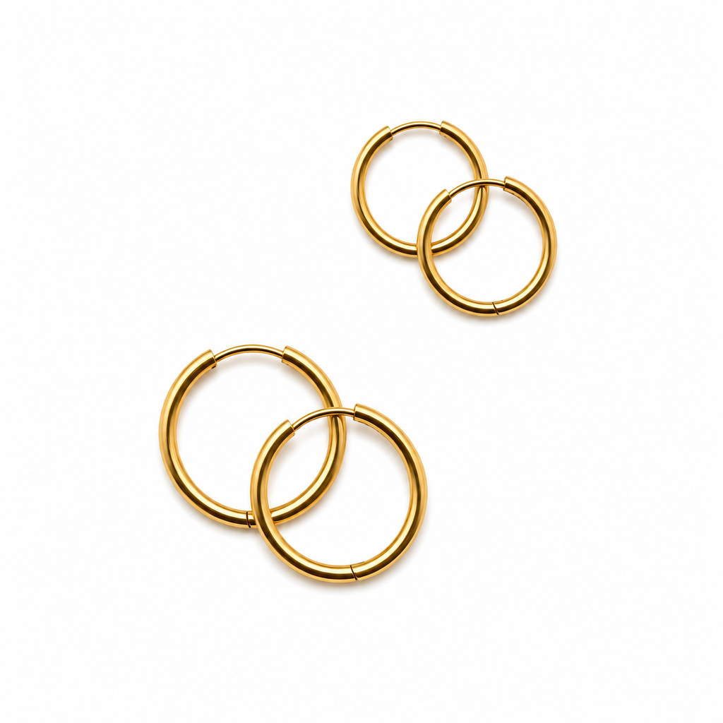 Gold Hoops | Stainless steel