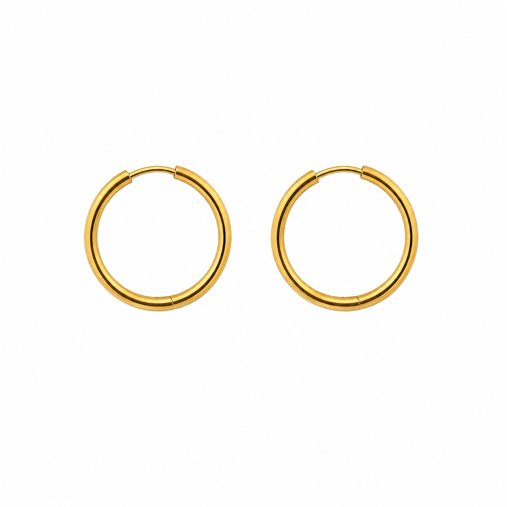 Gold Hoops | Stainless steel